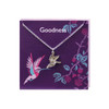 Pewter Charm Greeting Card - Hummingbird Pewter Charm Greeting Card - Hummingbird