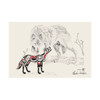 Postcard - Wolf by Charles Silverfox, Tlingit