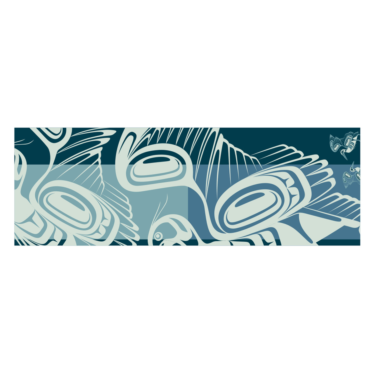 Eco Scarf - Blue Heron, Paul Windsor, Haisla, Heiltsuk