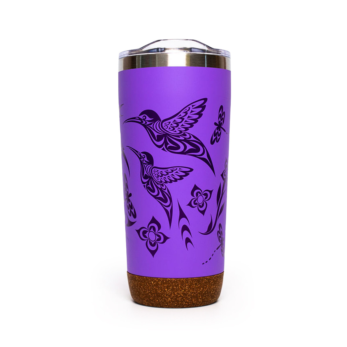 Cork Base Travel Mugs - Hummingbird - 20 oz, Simone Diamond, Coast