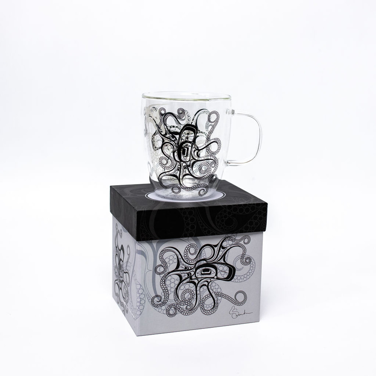 Doubled Walled Glass Mugs by Native Northwest