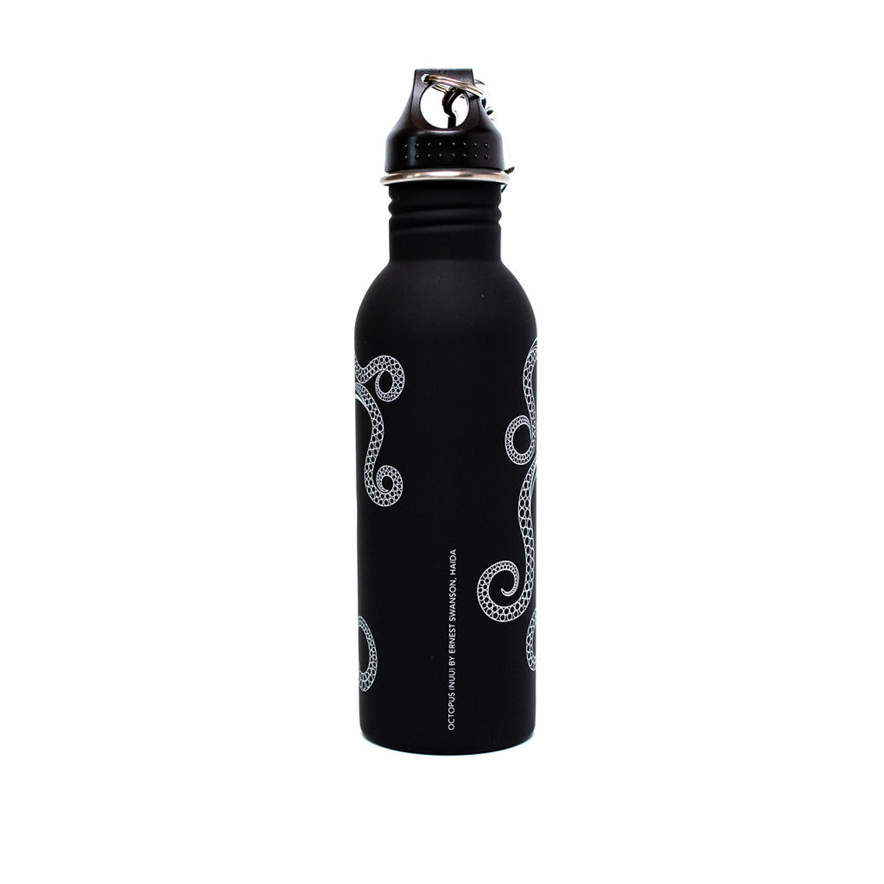 Native Northwest Octopus Matte Water Bottle with Carabiner 25oz