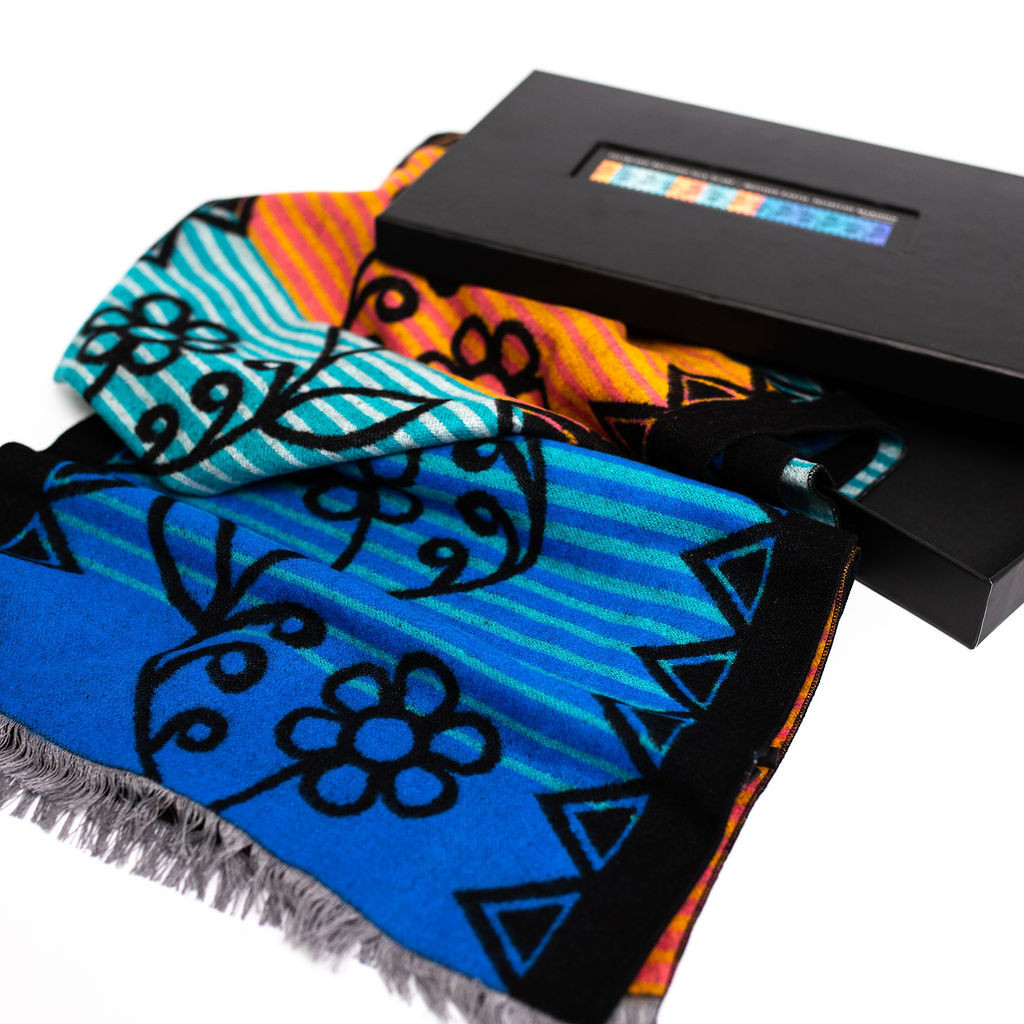 Brushed Silk Scarf - Mother Earth, Sharifah Marsden, Anishinaabe