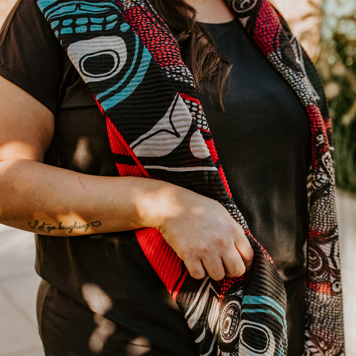 Eco Scarf - Sustaining Our Future, Kwiaahwah Jones, Haida | Native