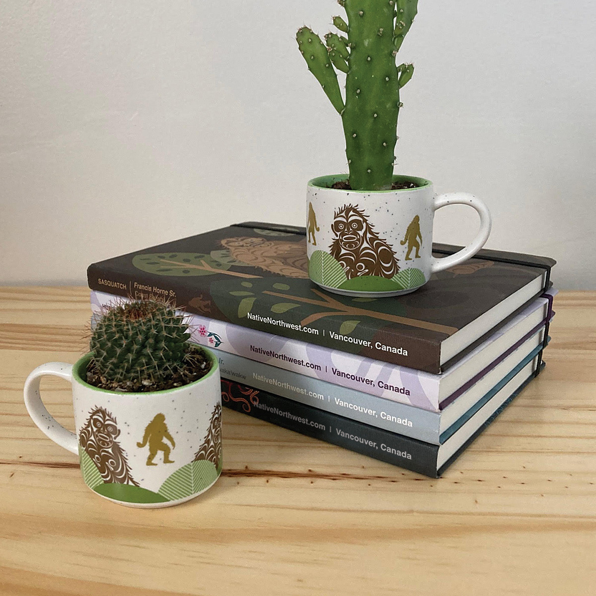 Ceramic Espresso Mugs - Set of 2 (Sasquatch), Francis Horne, Sr