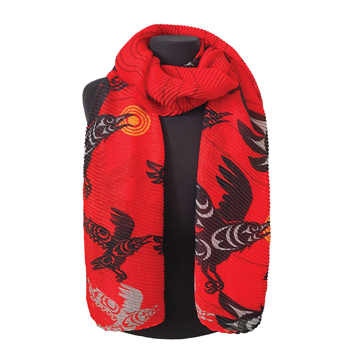 Eco Scarf - Chasing Light, Maynard Johnny Jr., Coast Salish