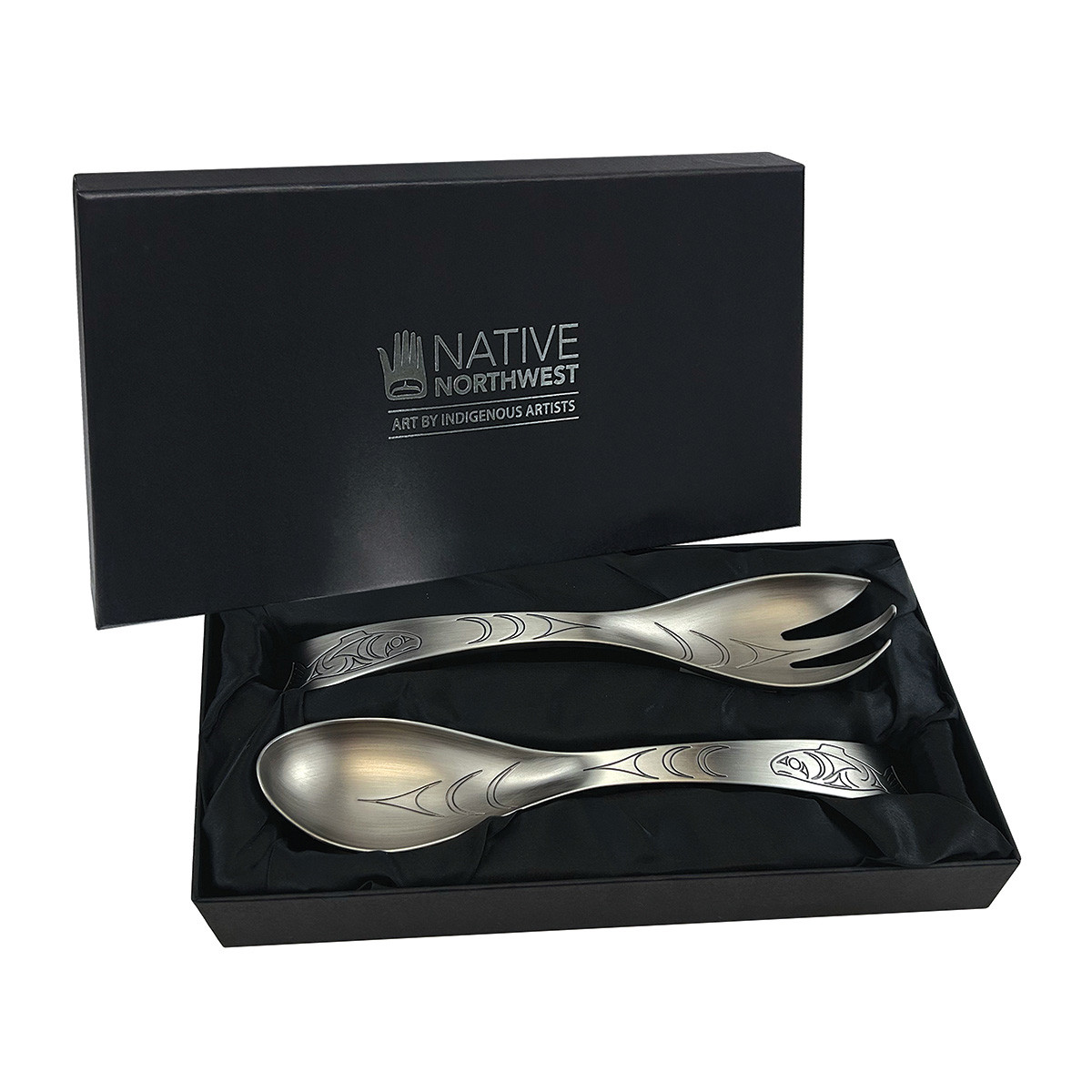 Pewter Serving Set - Salmon Spirit, Francis Horne, Sr., Coast