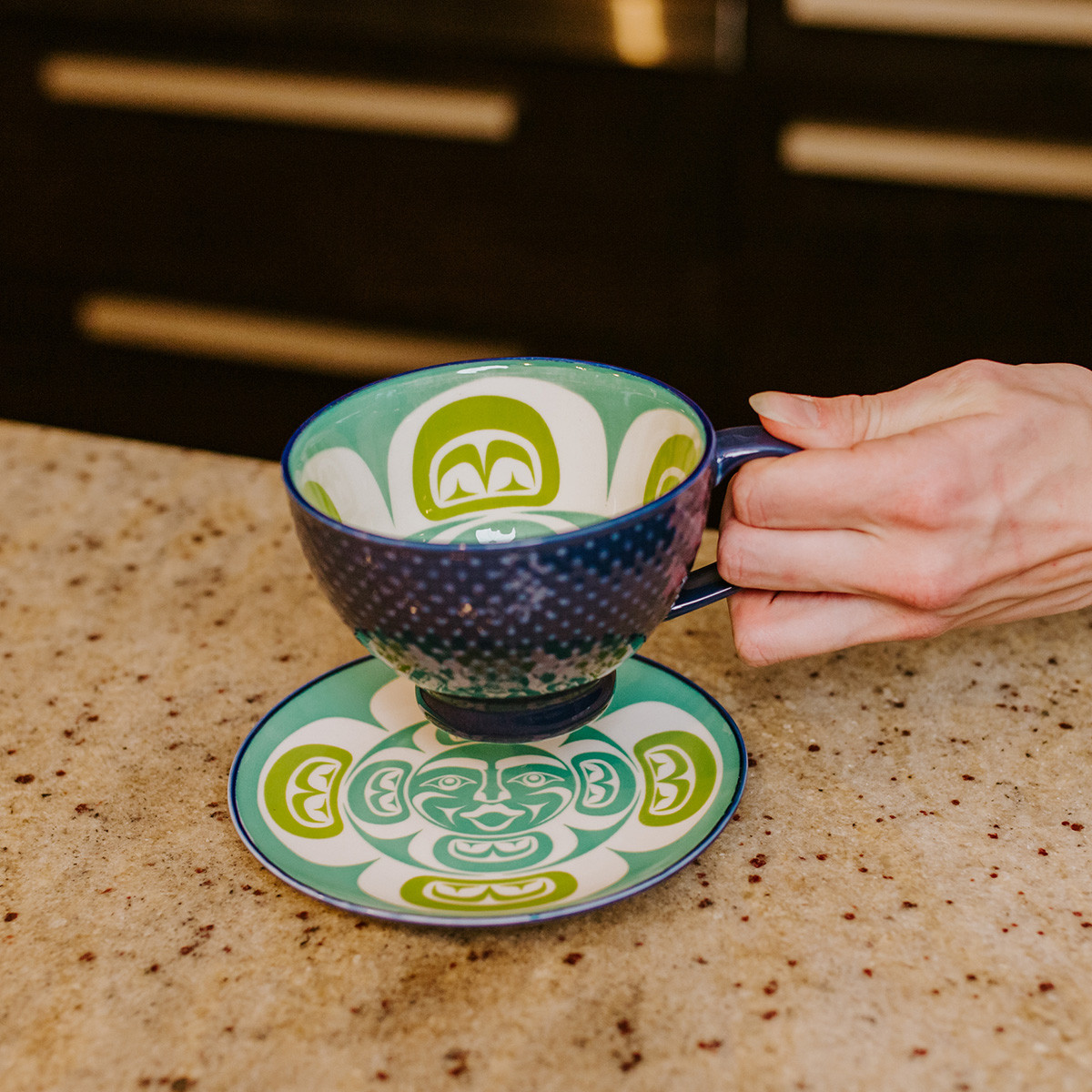 Porcelain Art Mug - Moon, Simone Diamond, Coast Salish | Native