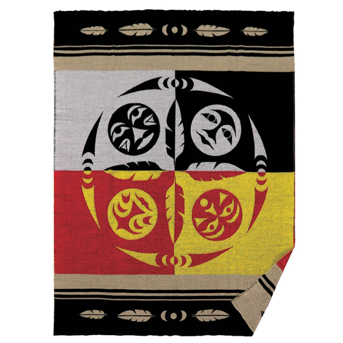 Woven Blanket - Diversity, Melaney Gleeson-Lyall, Coast Salish
