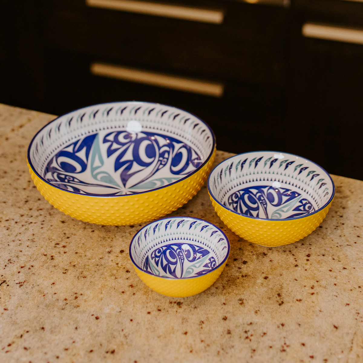 Porcelain Art Bowl (Small) - Hummingbird, Maynard Johnny, Jr