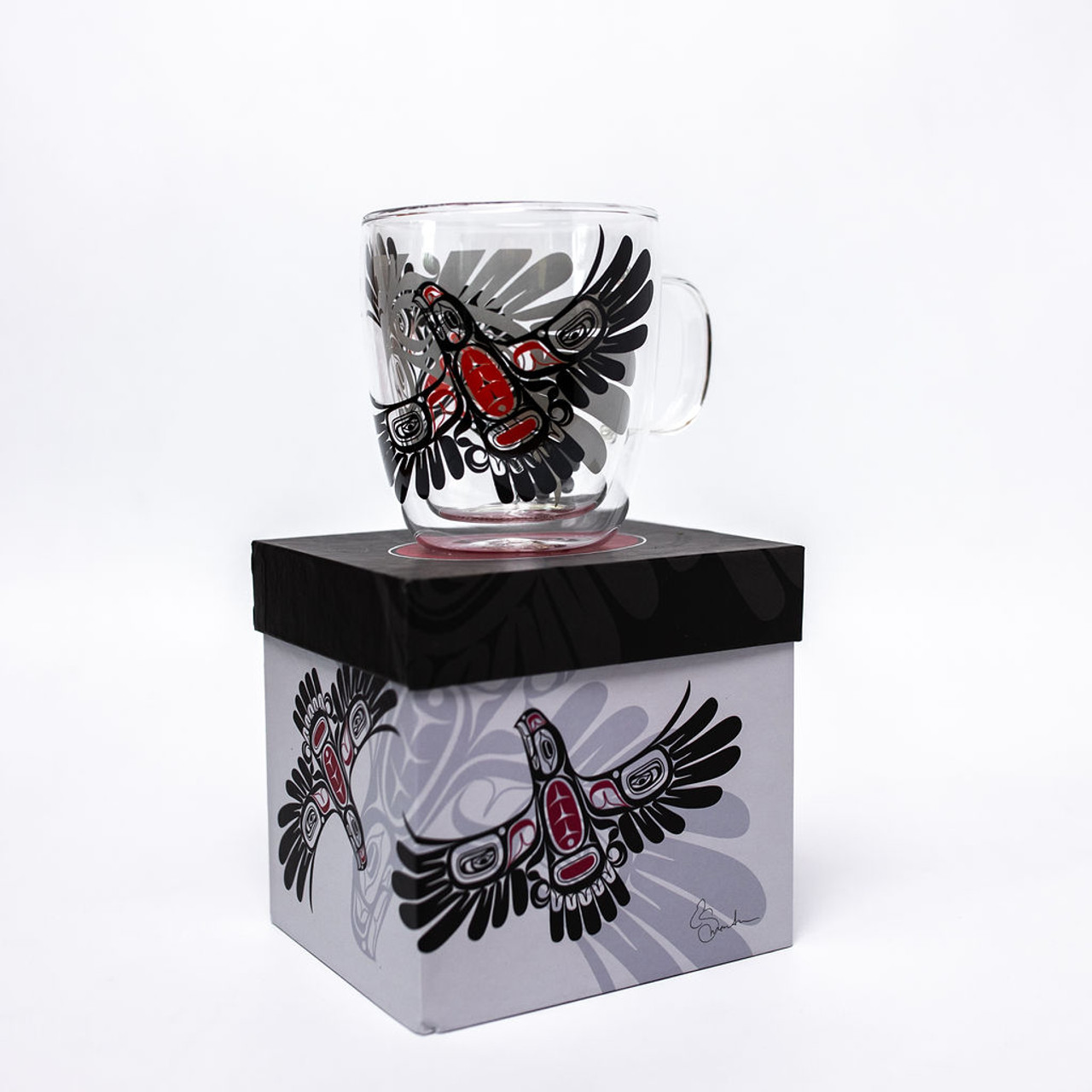 Doubled Walled Glass Mugs by Native Northwest