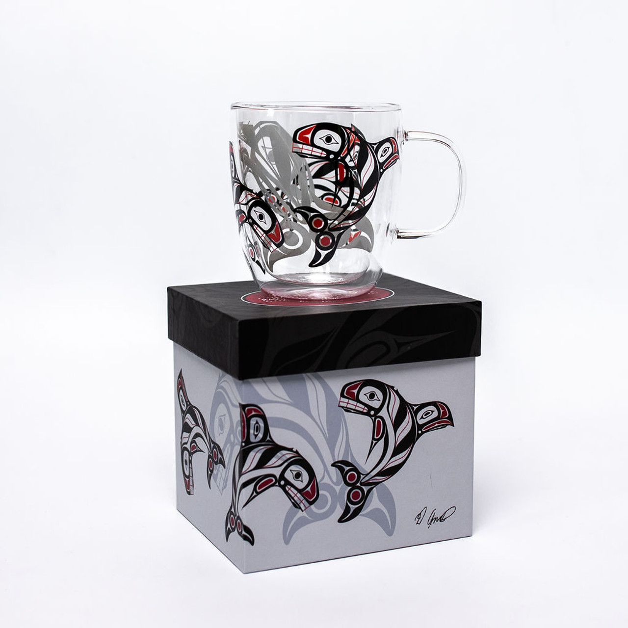 Doubled Walled Glass Mugs by Native Northwest