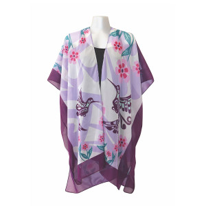 Sheer Fashion Wrap - Hummingbird