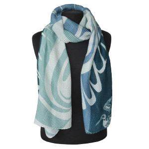 Eco Scarf - Blue Heron