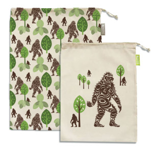 Set of 2 Reusable Produce Bags - Sasquatch