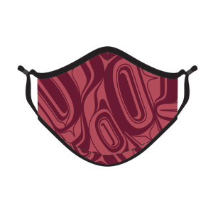 Reusable Face Mask - Eagle (Burgundy Red)