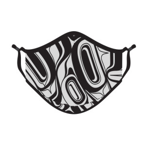 Reusable Face Mask - Eagle (B&W)