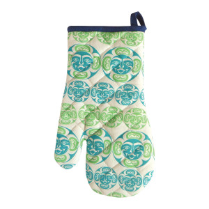 Sol Oven Mitt in Hibiscus - Ethical Kitchen Textiles