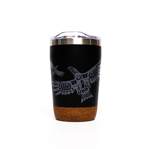 Cork Base Travel Mugs - Soaring Eagle - 12 oz