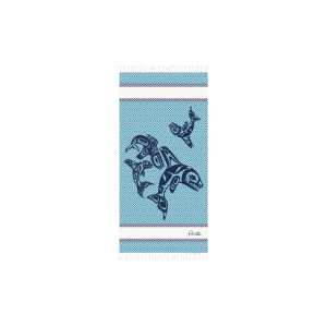 Artisan Cotton Towel (Small) - Orca Family