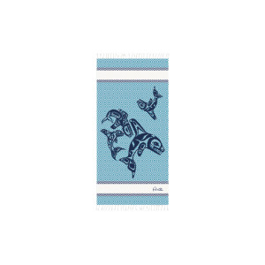 Artisan Cotton Towel (Small) - Orca Family