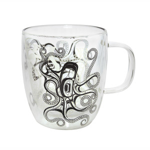 Double Walled Glass Mug- Octopus (Nuu)