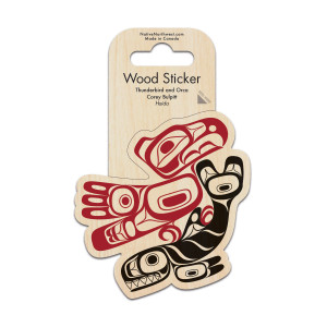 Wood Sticker - Thunderbird and Orca