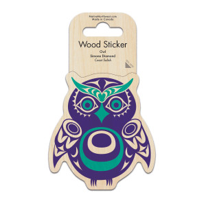 Wood Sticker - Owl