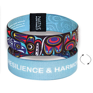 Inspirational Wristbands - Thunderbird and Whale