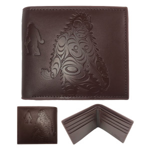 Leather Embossed Wallet - Sasquatch