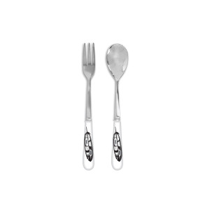Appetizer Fork and Spoon Set - Eagle Feather