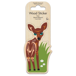 Wood Sticker - Fawn