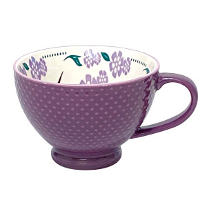 Porcelain Art Mug - Hummingbird (Purple)