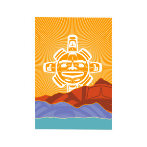 Postcard - Chilkat Sun Postcard - Chilkat Sun