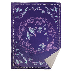 Premium Fleece Blanket - Hummingbird
