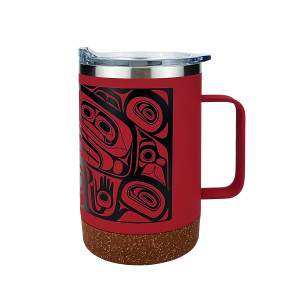 Cork Base Travel Mugs with Handle (16oz) - Treasure of Our Ancestors