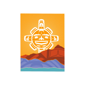 Folding Card - Chilkat Sun