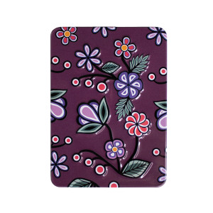 Embossed Metal Magnet - Ojibwe Florals