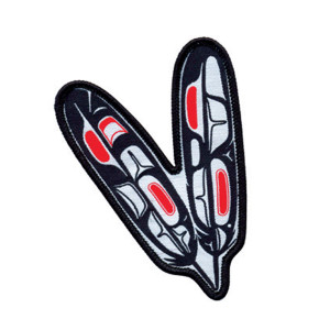 Small Embroidered Patch - Feathers