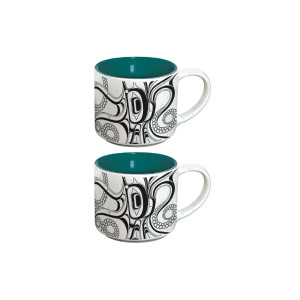 Ceramic Espresso Mugs (Set of 2) - Octopus (Nuu) Ceramic Espresso Mugs (Set of 2) - Octopus (Nuu)