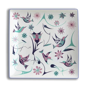 Serving Plate - Hummingbirds