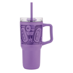 32oz Insulated Tumbler with Straw - Butterfly