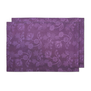 Woven Placemats (Set of 2) - Ojibwe Florals