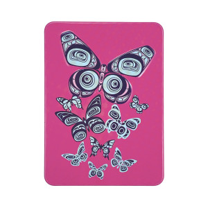 Embossed Metal Magnet - Butterflies