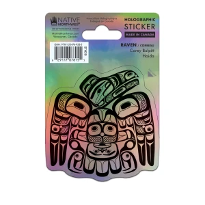 Holographic sticker - Raven