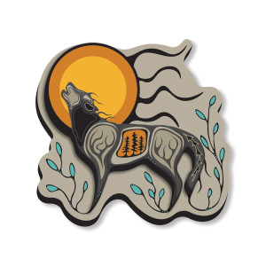 3D Magnet - Wolf (Ma'iingan)