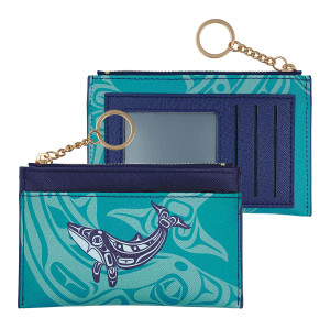Zippered Card Wallet - Humpback Whale