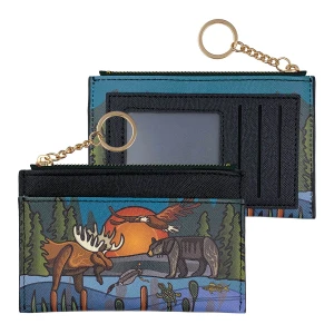 Zippered Card Wallet - All My Relatives (Indinawemaaganidag)