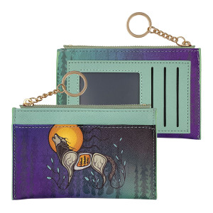 Zippered Card Wallet - Wolf (Ma'iingan) Zippered Card Wallet - Wolf (Ma'iingan)