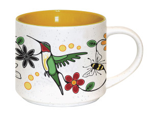 Ceramic Mug (16oz) - Hummingbird (Nenookaasi)